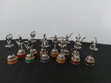 12 porte Prénom En Étain, Danseuses, Toffano Italie 