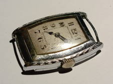 Vintage Art-Deco tank men's watch - Parts or Repair - Balance OK