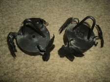 GRIFFE  BRONZE TULIPE PATE DE VERRE DAUM MULLER LAMPE LUSTRE ART DECO/NOUVEAU 