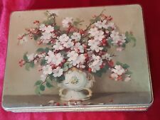 BOITE  EN TOLE LITHO CHOCOLAT COTE D OR BOUQUET FLEURS