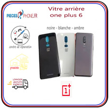 vitre arrière one plus 6 noir brillant ou noir mat blanche ou rouge