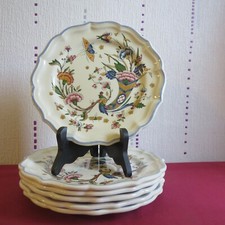 6 assiettes plates ou dessert en faïence de Gien décor corne d abondance  Ø 22,5