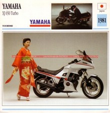 YAMAHA XJ 650 Turbo XJ650 XJ650T 1981 : Fiche Moto #000079