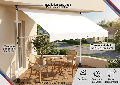 Store banne télescopique sans - télescopique,