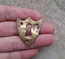 1 ENTRÉE DE CLÉ SERRURE ANCIENNE "coeur" LOUIS PHILIPPE, BRONZE,MEUBLE  N°11D