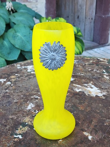 Vase art deco fleur etain - vase,