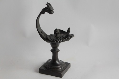 Ancien brûle parfum bronze - brûle,