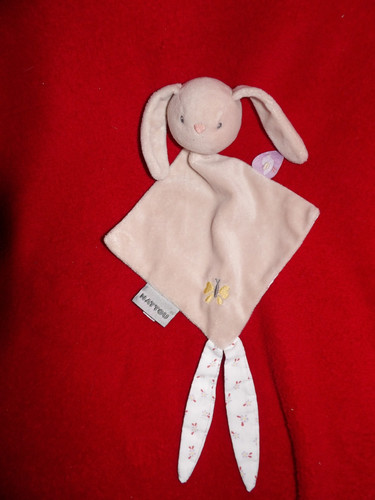 Doudou plat nattou - plat, beige