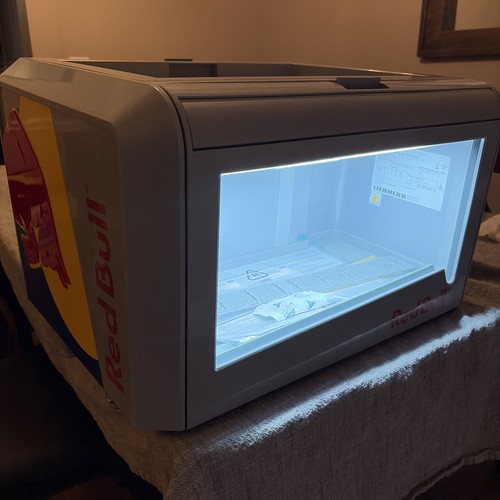 New red bull mini fridge - new,