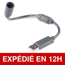 CABLE ADAPTATEUR EMBOUT  USB CORDON  pour MANETTE FILAIRE XBOX 360 - NEUF