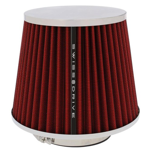Filtre air chrome rouge - a,