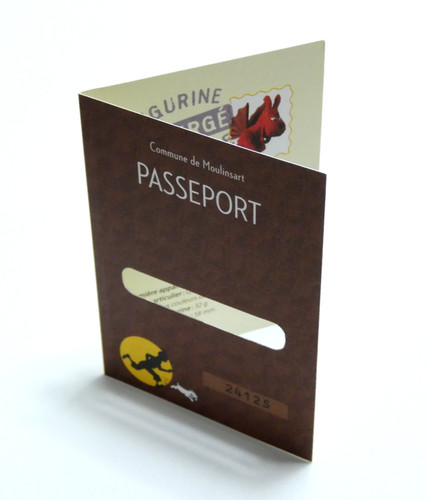 Passeport milou demon - passeport, mi-demon