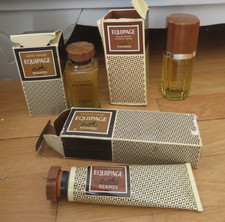 Lot Hermes " Equipage " Eau De Toilette 100 ml après rasage 120 ml crème vintage
