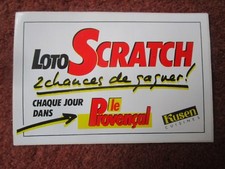 AUTOCOLLANT STICKER AUFKLEBER JOURNAL LE PROVENCAL LOTO SCRATCH KUSEN CUISINES