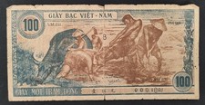Rare Viet Nam billet de 100 Dong de 1947 Pick-12 TB -