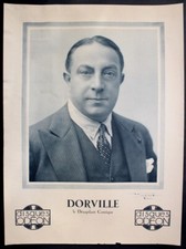 Très rare Affichette d'Intérieur DORVILLE Comique Disques Odéon Photo Walery