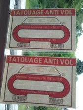 2 autocollants vintage