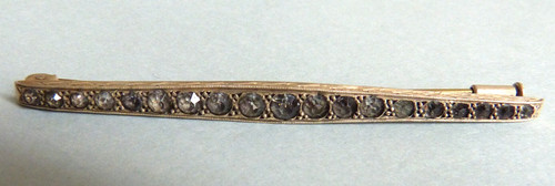 Broche barrette vermeil argent