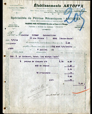 PANTIN (93) USINE de MACHINES pour BOULANGERIE PATISSERIE PETRINS "ARTOFEX" 1914