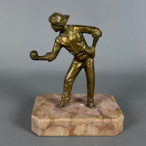 Statue bronze joueur de - statue,