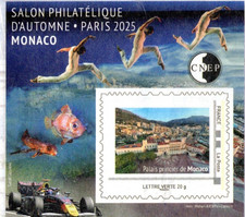 BLOC  CNEP 2025 DENTELE SALON PHILATELIQUE D' AUTOMNE  MONACO   NOUVEAU....