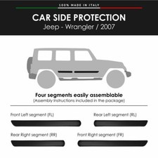 Moulures Latéral Bumper Antichocs pour Jeep Wrangler 2007 Avec Double-Face 3M