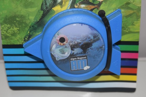 Aquarium large bleu algues - bleu,