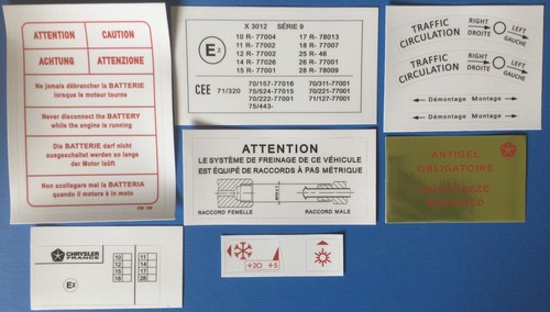 Kit autocollants compartiment - autocollants,