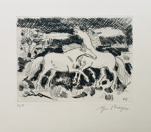Yves brayer chevaux se - -,
