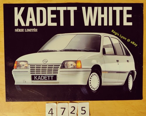 Opel kadett white série - kadett,