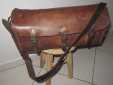 Ancienne Sacoche de plombier EGF en cuir ELECTRICITE GAZ de FRANCE vers  1946-50