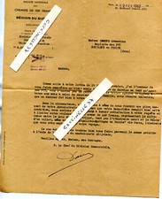 Courrier SNCF de 1952 Enveloppe Chemin de Fer Montpellier Mortagne au Perche