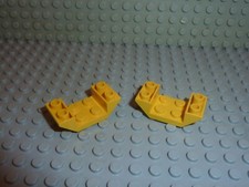 2 x LEGO Yellow Slope Brick