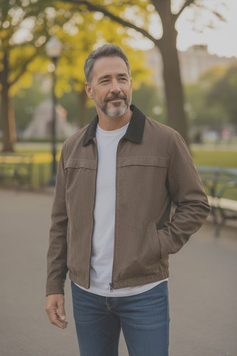 Blouson veste imitation daim