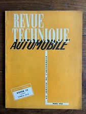 Revue Technique Automobile Mars 1954 - ROVER 75  - Tracteur SOMECA DA 50 - RTA