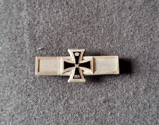 Agrafe barrette Croix de Fer 1914 en argent S. Wagner 1870 WW1 Iron Cross bar
