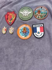 LOT PATCHS PLONGEUR DEMINEUR NAGEUR DE COMBAT PALMEUR INSIGNES