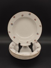 Lot de 6 assiettes creuses Sarreguemines Digoin n°5112 – Véritable opaque –fleur