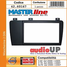 Panneau car Radio 2 din Volvo S60 2000 Au 2009. Adaptateur Avec Cadre Iso