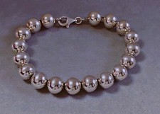 Magnifique bracelet boules argent massif bracelet marseillais collier en argent