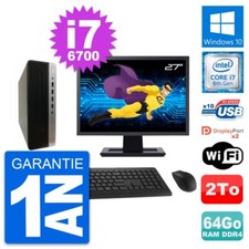 PC HP 600 G3 SFF Ecran 27"