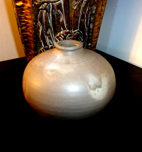 Vase boule terre sigillée - ,
