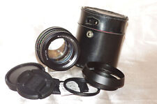 Objectif QBM 55mm f1,4 ROLLEINAR, bouchons-filtre-pare-soleil-étui, REMARQUABLE