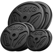 Plaques de poids Marbo Sport en fonte slim set 60kg / 2x15kg + 2x10kg + 2x5kg