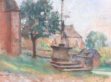 Pastel dessin tableau encadré