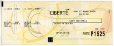 TICKET BILLET INVITATION -
