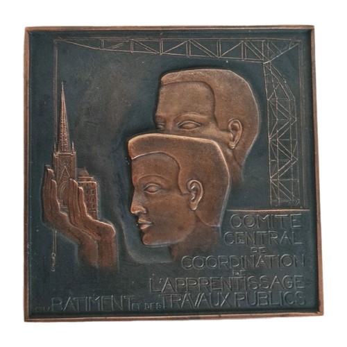 Médaille plaque bronze - mÉdaille,