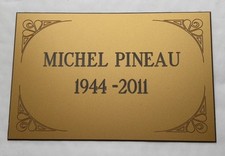 plaque gravée Funéraire 2 à