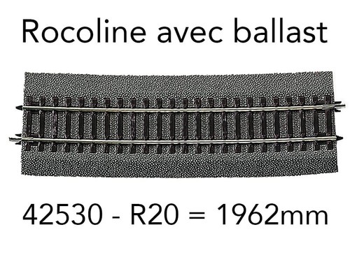 Roco rail courbe r30 1962 - r30, mm