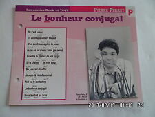 CARTE FICHE PLAISIR DE CHANTER